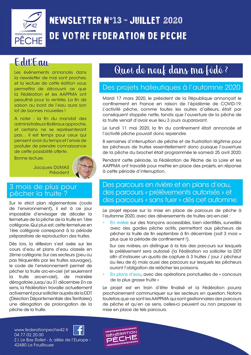 Newsletter FD42 Juillet2020 1 1