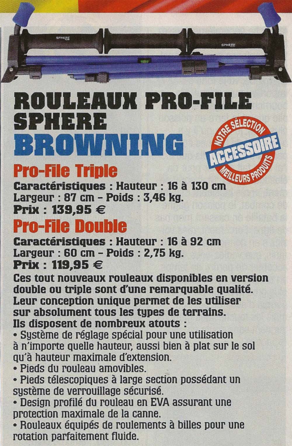 rouleaux sphere browning