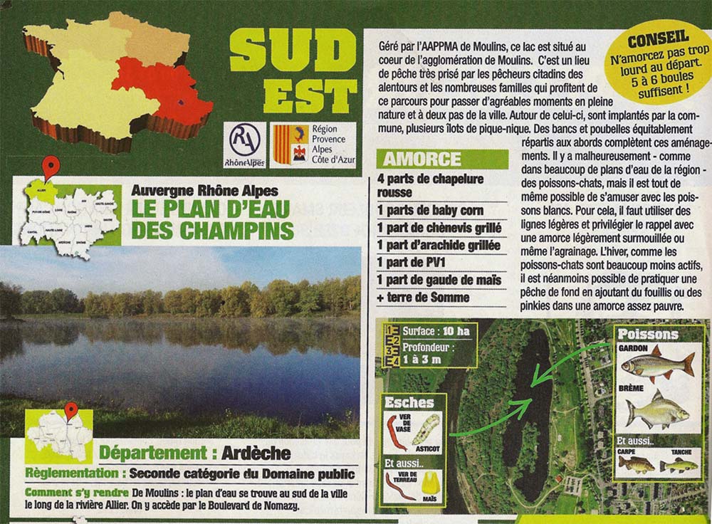 plan deau des champins