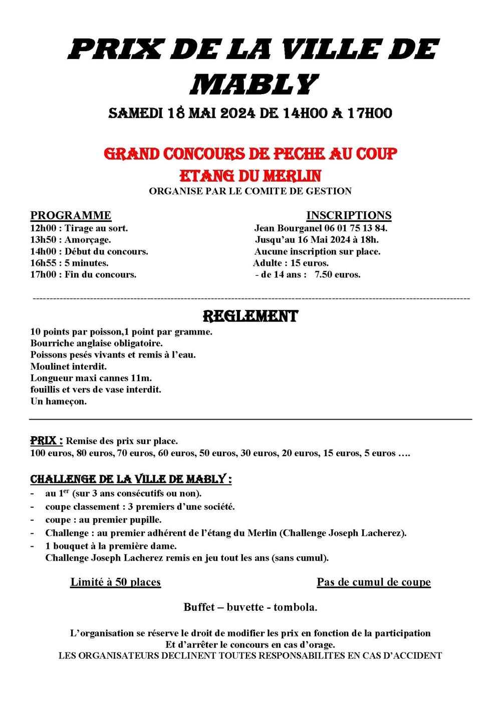 Affiches prix de la ville de Mably 2024