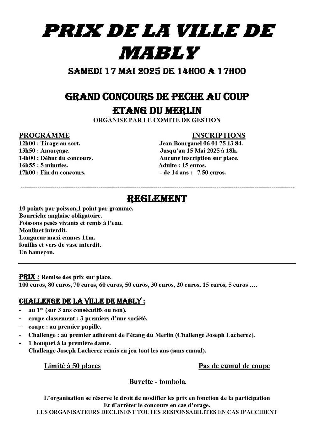 Affiches prix de la ville de Mably 2025