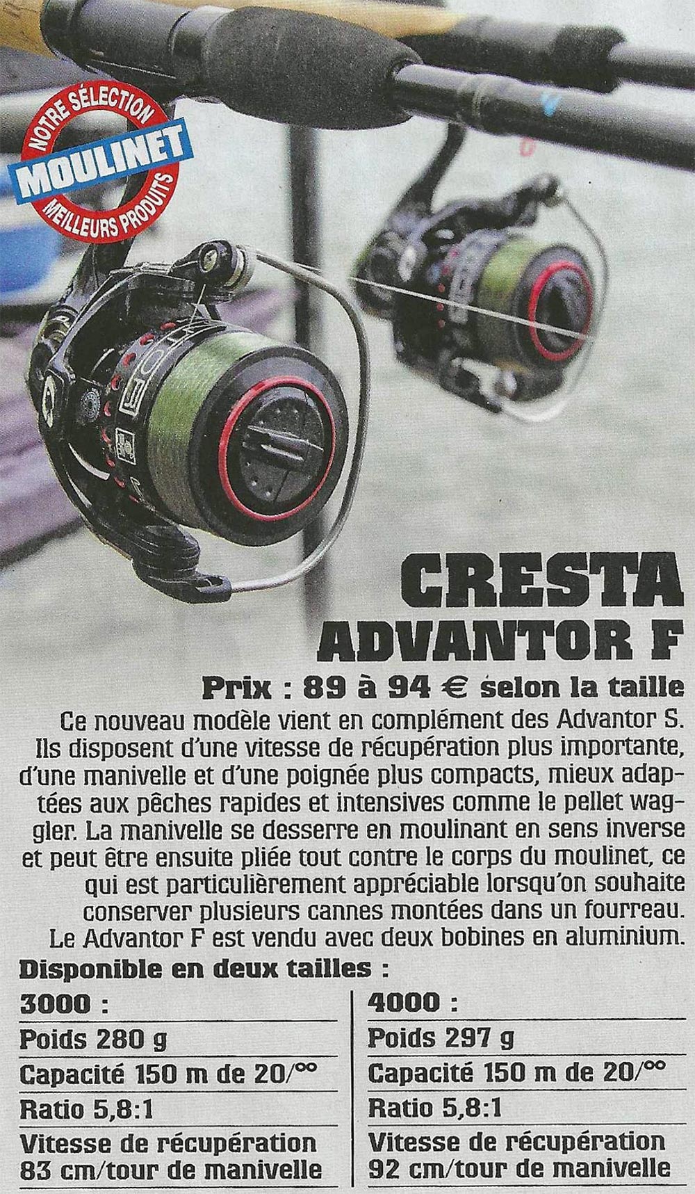 cresta advantor f