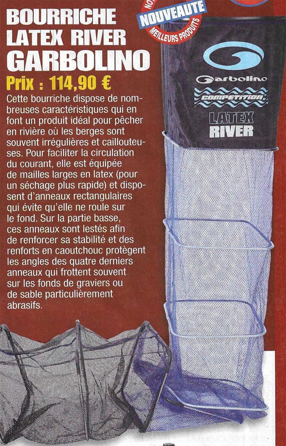 bourriche garbolino latex river