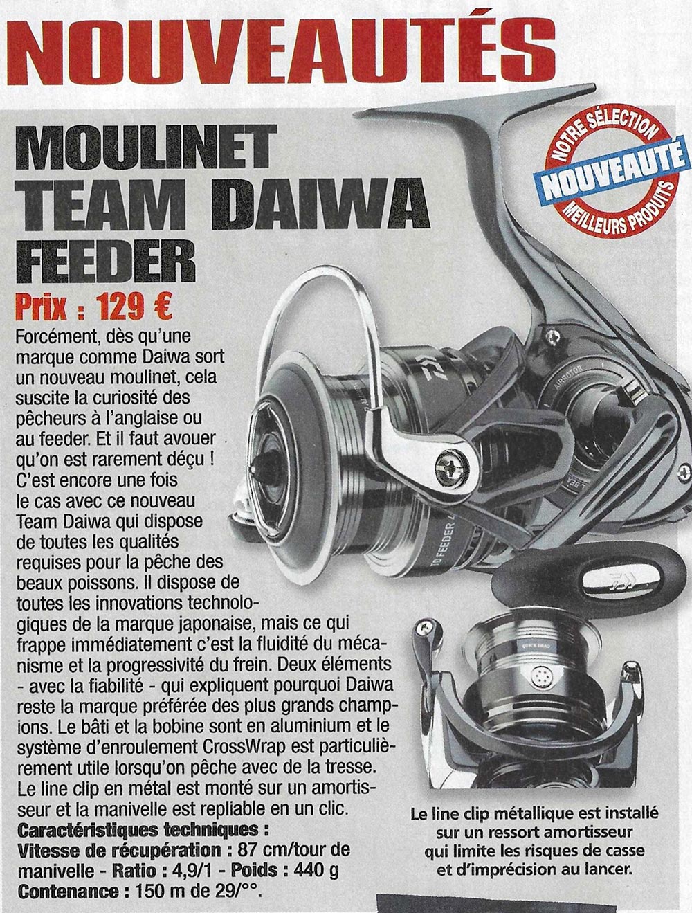moulinet daiwa feeder