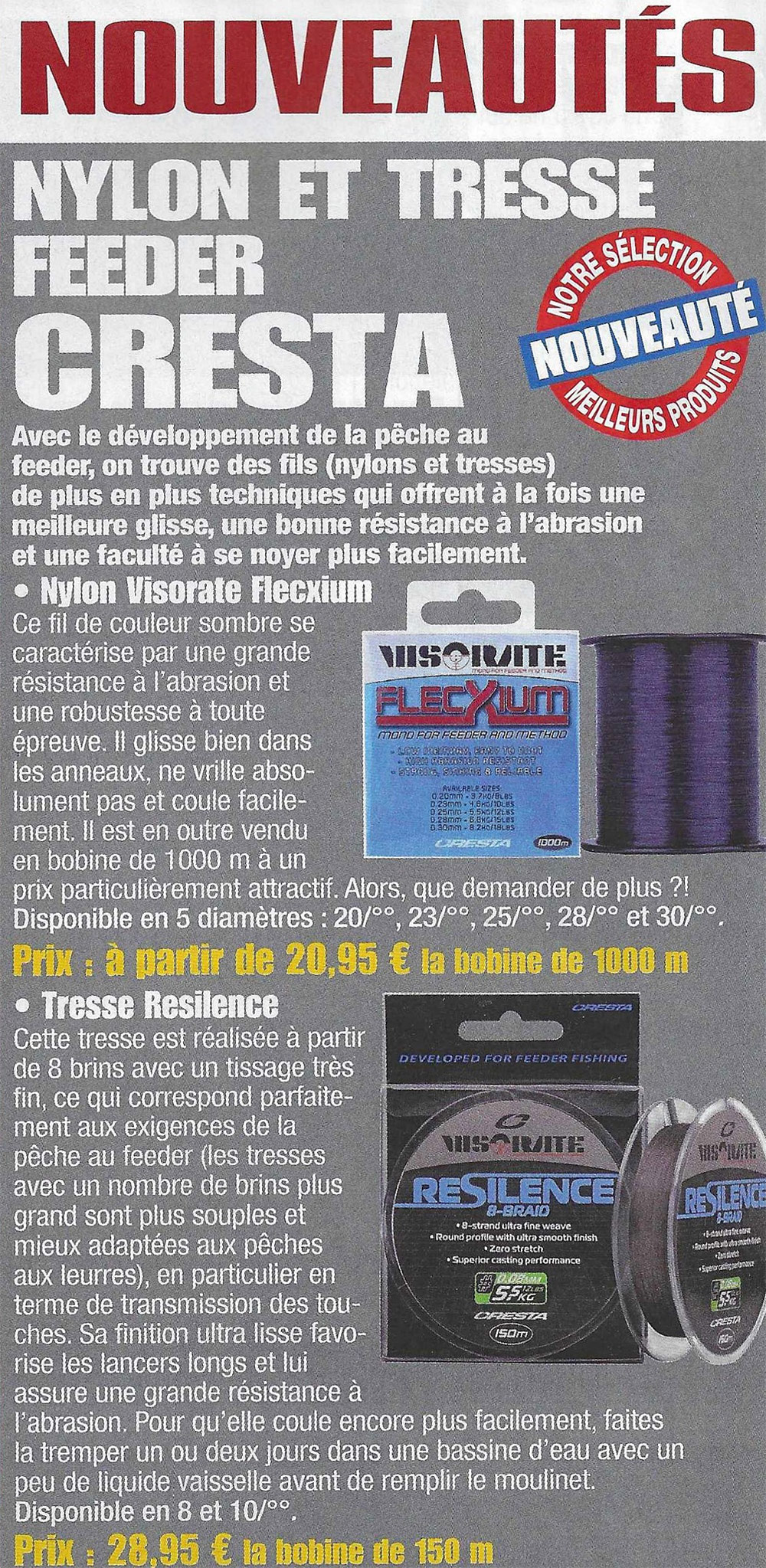 nylon tresse cresta