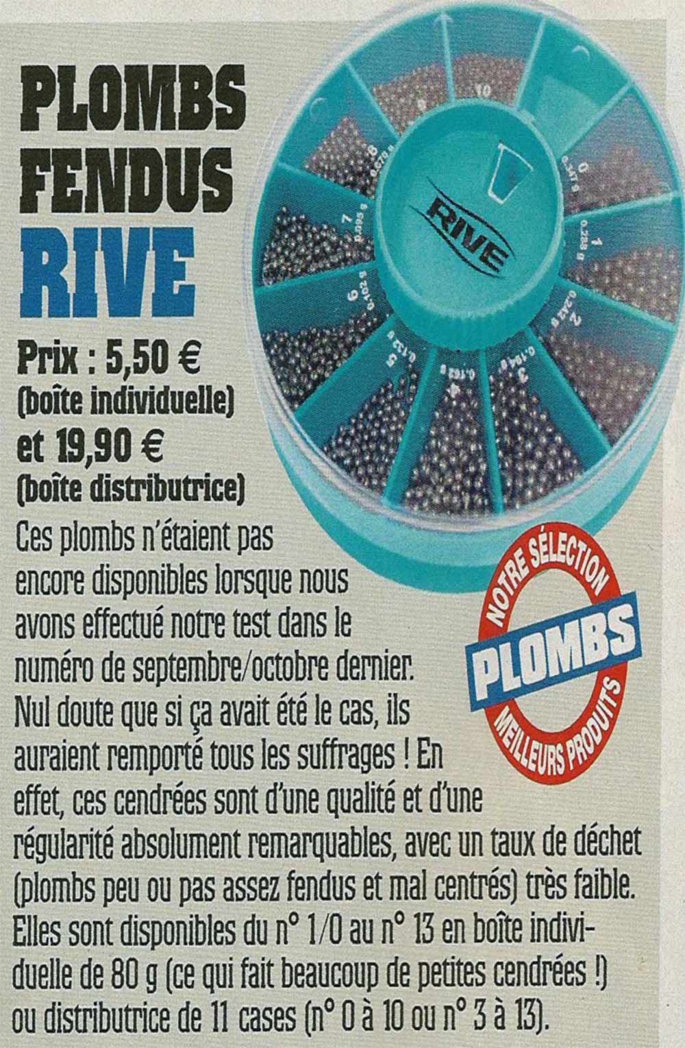 rive plombs fendus